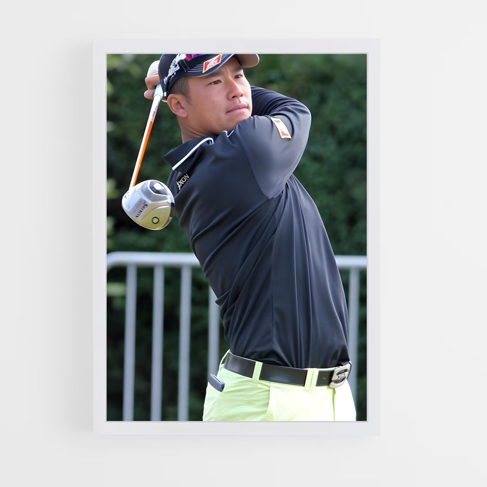 Poster Hideki matsuyama – affiche Golf (vue 3)